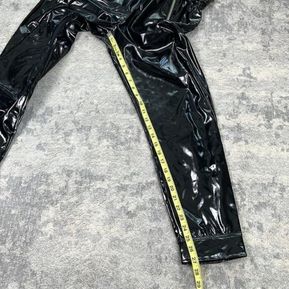 SOLD RTA Leon Faux Patent Leather Black Paperbag Pant Shiny SEE DESCRIPTION Sz S - Picture 7 of 13